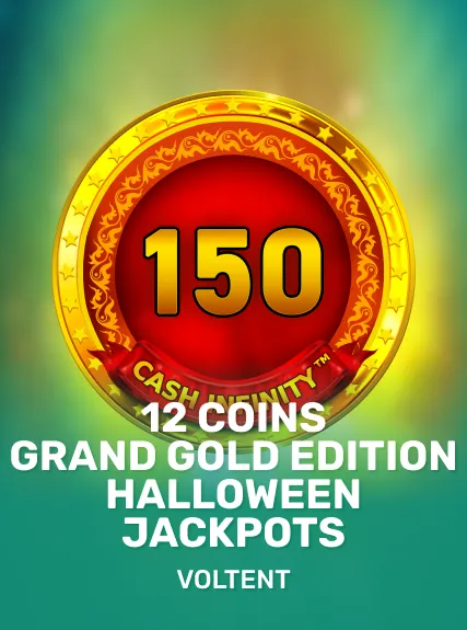 12 Coins Grand Gold Edition Halloween Jackpots game tile